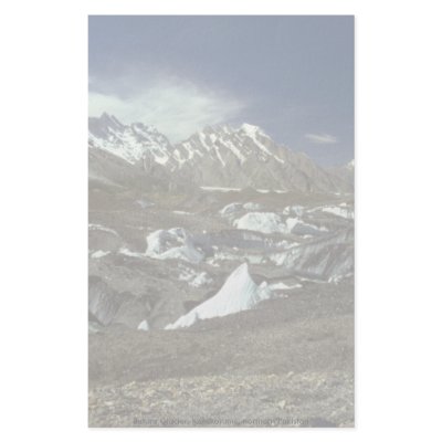 Batura Glacier, Karakorums, northern Pakistan Stationery Paper by beautifulclicks