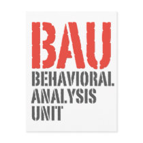 BAU Behavioral Analysis Units Postcard