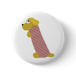 bau dog dressed button