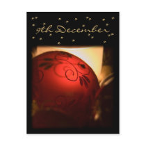 Bauble • Advent Calendar Postcard by SabineStGreetings Bauble • Advent Calendar Postcard