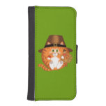Bauble Cat Thanksgiving Phone Wallets