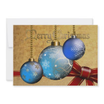 Bauble Christmas Invitation