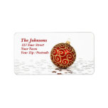Bauble & Stars Custom Address Labels