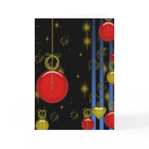 Baubles Holiday Decorations Christmas bauble cards