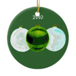 Baubles Ornament (Green/frosted white)