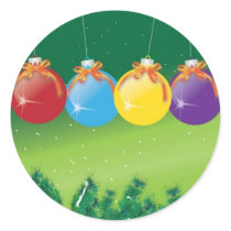 baubles round stickers