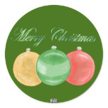 Baubles Stickers (gold/green/red)