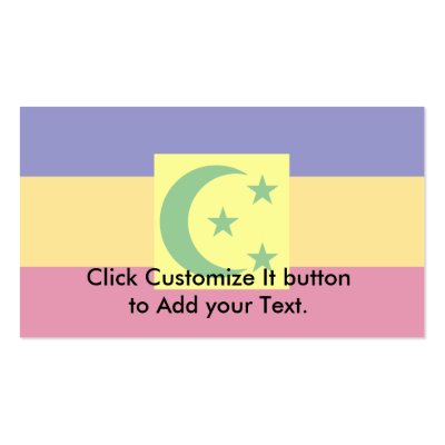 Bauchi Emirate, Niger flag Business Card by FlagLibrary