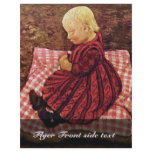Bauer Child On Red-Checked Pillows By Modersohn-Be Custom Flyer