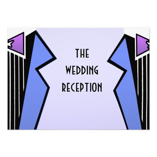 Bauhaus Tuxedo - LBV (Reception) Personalized Invitations