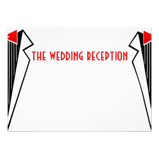 Bauhaus Tuxedo (Reception) Invitation