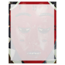 Baule mask, Ivory Coast Letterhead Design