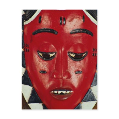Baule mask, Ivory Coast Postcards by inspirelove