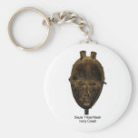 Baule Tribal Mask Keychain