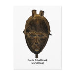 Baule Tribal Mask Postcard