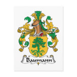 Baumann Family Crest Postcards
