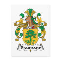 Baumann Family Crest postcards