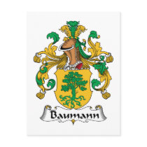 Baumann Family Crest postcards