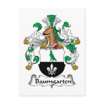 Baumgarten Family Crest Postcards