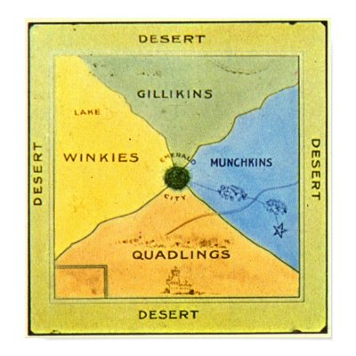 Baum's First Oz Map Poster by realtegan