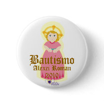 "Bautismo" Button- Customize by wholeheartedly "Bautismo" Button- Customize