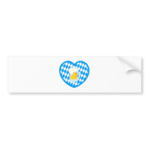 Bavaria Bavaria heart beer heart more beer Bumper Stickers