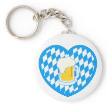 Bavaria Bavaria heart beer heart more beer Keychain