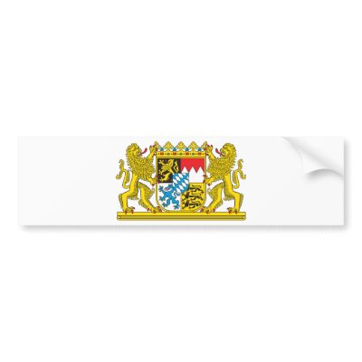 Bavaria coat of arms bumper sticker by german_pride