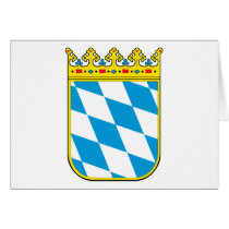 Bavaria coat of arms card