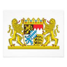 Bavaria coat of arms personalized invites