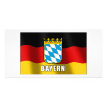 Bavaria coat of arms customized photo card