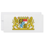 Bavaria coat of arms rack card design