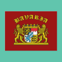 Bavaria Coat of Arms Tshirts and Products postcards
