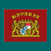 Bavaria Coat of Arms Tshirts and Products postcards