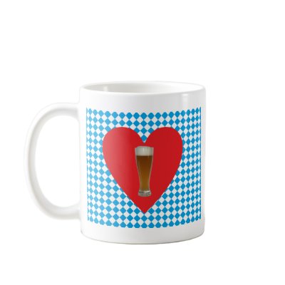Bavaria heart Weiisbier Bavaria heart wheat more b Coffee Mug by hera56