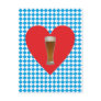 Bavaria heart Weiisbier Bavaria heart wheat more b Postcards