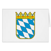 Bavaria lesser coat of arms greeting card