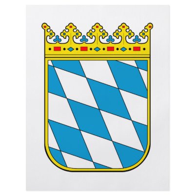 Bavaria lesser coat of arms full color flyer by german_pride