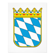 Bavaria lesser coat of arms personalized invites