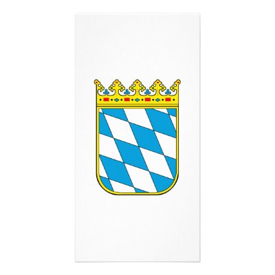Bavaria lesser coat of arms custom photo card by german_pride