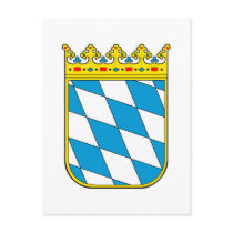 Bavaria lesser coat of arms post card