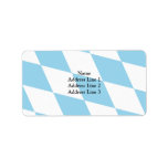 Bavaria (Lozengy), Germany flag Address Label
