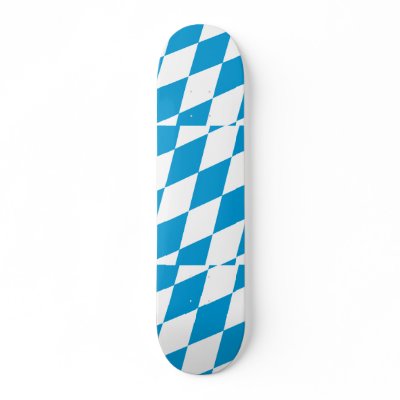 Bavaria (Lozengy), Germany flag Skateboard by FlagLibrary