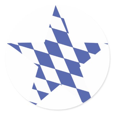 bavaria oktoberfest star round stickers by Tomaniac