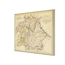 Bavaria, W�rttemberg and Baden Gr Stretched Canvas Print