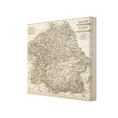 Bavaria, W�rttemberg, Baden, Hohenzollern Canvas Prints by davidrumsey
