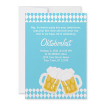 Bavarian Flag & Bier Stein Oktoberfest Invitation