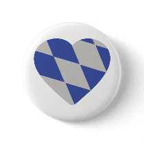 bavarian heart icon pinback buttons