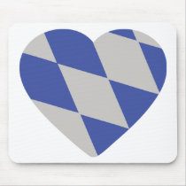 bavarian heart icon mousepads