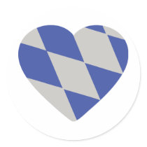 bavarian heart icon stickers